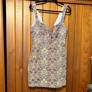 For Love And Lemons Multicolor Patterned Mini Dress